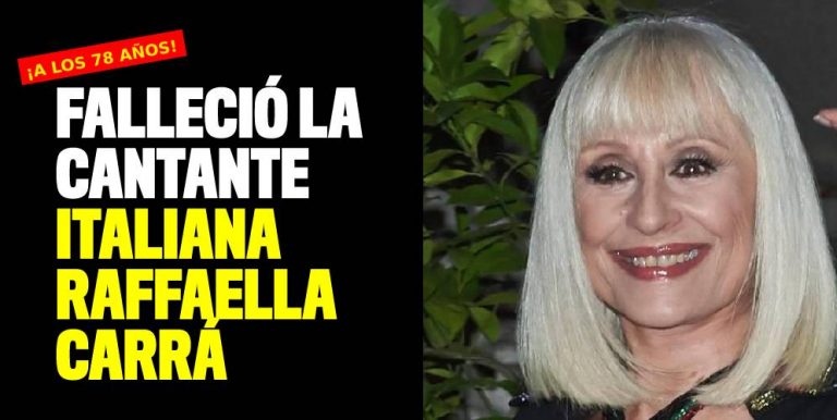 Falleció la cantante italiana Raffaella Carrá a los 78 años