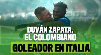 Duván Zapata rompe el récord de goles en Italia