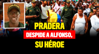 Con honores, así despiden en Pradera al cadete muerto con carro bomba