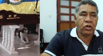 Al ex alcalde de EL Cerrito, su mascota lo acompañó hasta su tumba
