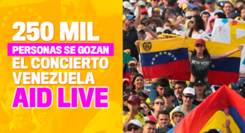 Miles de personas se gozan ya el concierto Venezuela Aid Live