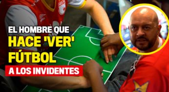 El hombre que hace 'ver' fútbol a los invidentes