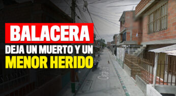 Balacera deja un muerto y un menor de edad herido