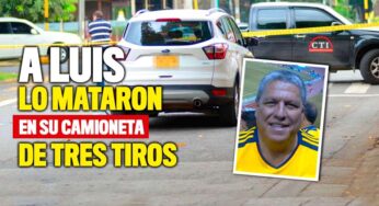 A Luis lo mataron en su camioneta de tres tiros