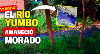 El increíble color de las aguas del Río Yumbo