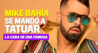 El tatuaje que estrena el cantante Mike Bahia