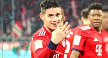 Bayern ganó y James marcó un triplete