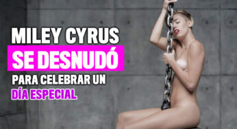 Miley Cyrus se desnudó para celebrar el Día del Perro