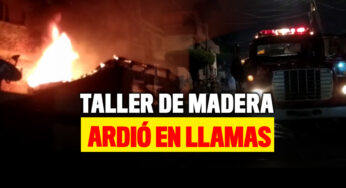 Un taller de madera se incendió y causó pánico en El Lido