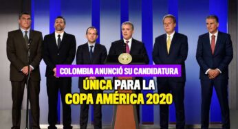 Lista la candidatura única de Colombia para la Copa América 2020