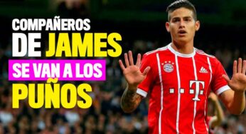 La pelea entre dos compañeros de James en el Bayern