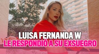 Luisa Fernanda W le respondió a su exsuegro