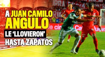 América perdió y a Juan Camilo Angulo le tiraron hasta zapatos