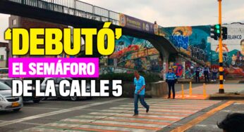 Así fueron los primeros minutos del semáforo de la Calle 5