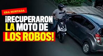 Encontraron la moto de los múltiples robos