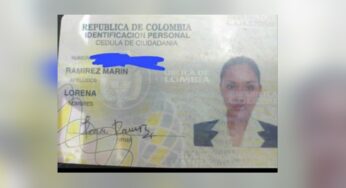 Se encontraron la cédula de Lorena Ramírez