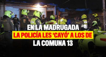 La Policía les llegó de sorpresa a los de la Comuna 13 de Cali