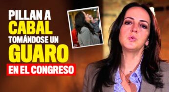Pillaron Cabal tomándose un guaro en el Congreso