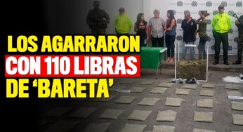 Los cogieron con 110 libras de marihuana