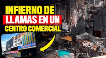 Gran incendio consumió un centro comercial en Cali