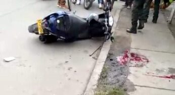 A Fredy le 'quemaron' varios balazos cuando iba en su moto