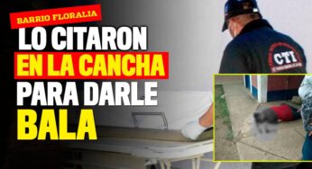 Lo citaron en la cancha de Floralia para matarlo