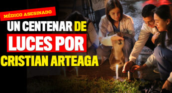 La velatón en memoria del médico palmirano asesinado en Antioquia