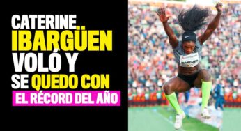 Caterine Ibargüen impone récord del año en la Liga Diamante