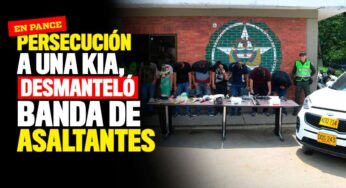 Cayó banda de apartamenteros que andaba en una Kia robada