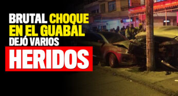 Varios heridos dejó brutal accidente en el barrio El Guabal