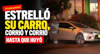 En aparente estado de embriaguez, hombre estrelló su carro en Juanambú y huyó