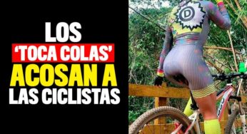 Los 'toca colas' acosan a las ciclistas caleñas