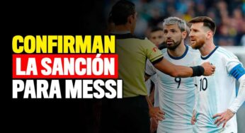 La Conmebol anunció una primera sanción para Messi