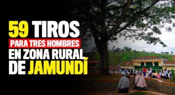 59 tiros para tres hombres en zona rural de Jamundí