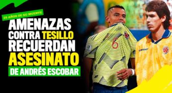 Amenazas contra William Tesillo recuerdan asesinato de Andrés Escobar