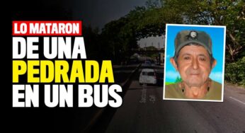 A Nelson lo mataron de una pedrada en un bus