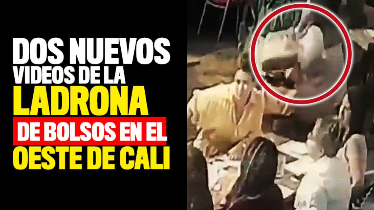 Dos nuevos videos de la ladrona de bolsos en el oeste de Cali