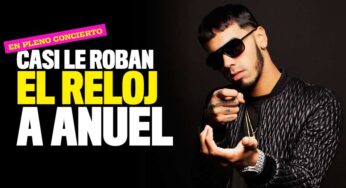 Casi le roban valioso reloj a Anuel en pleno concierto