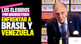 Sin Falcao ni James Colombia enfrentará a Brasil y Venezuela