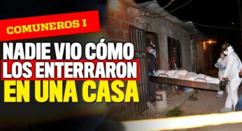 Nadie vio cómo los enterraban en el patio de una casa