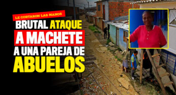 Brutal ataque a machete a pareja de abuelos