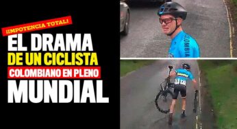 El drama de un ciclista colombiano en pleno mundial