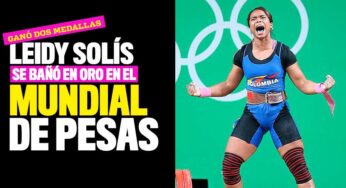 Leidy Solís ganó dos medallas de oro en el Mundial de pesas