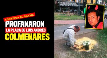 Profanaron la placa conmemorativa de Luis Andrés Colmenares