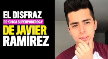 El disfraz de 'Chica superpoderosa' del actor Javier Ramírez
