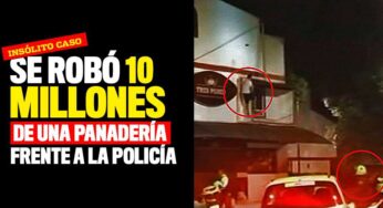 Se robó 10 millones de una panadería frente a la Policía