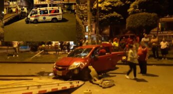 Brutal accidente entre una ambulancia y un particular en el Guabal