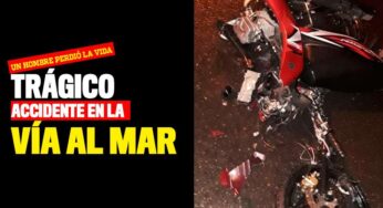 Trágico accidente dejó un muerto en la vía al mar