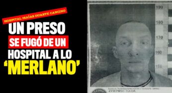 Un preso se fugó de un hospital en Cali al estilo 'Merlano'