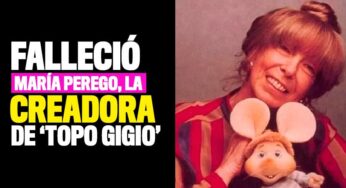 Falleció María Perego, la creadora de 'Topo Gigio'
